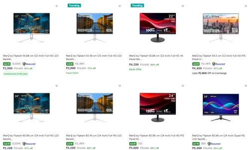 Image of Marq By Flipkart Monitors Up to 70% Discount