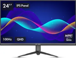 MarQ by Flipkart 60.96 cm (24 inch) Full HD IPS Panel Monitor (24FHDMEQPUUB) (Response Time: 1 ms, 120 Hz Refresh Rate)