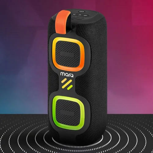 Image of MarQ by Flipkart Party Pod with Powerful Dual Drivers, Upto 5Hrs of Playback, TWS Mode 30 W Bluetooth Speaker (Black, 2.
