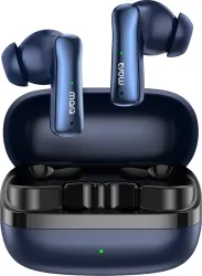 MarQ by Flipkart Rhythm Q0824 30 Hours Playtime Type C Fast Charging Bluetooth Dual Mic ENC Bluetooth Headset (Blue, Tru