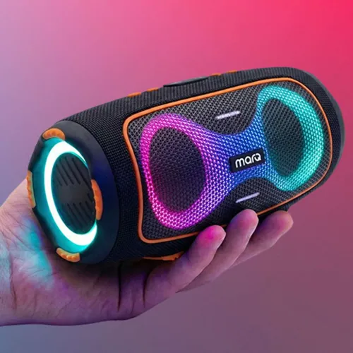 Image of MarQ by Flipkart Party Pod with Powerful Dual Drivers, Upto 6Hrs of Playback, TWS Mode 50 W Bluetooth Speaker (Black, 2.