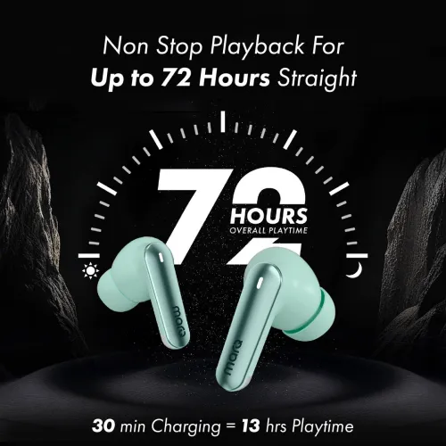 Image of MarQ Rhythm Q1035 ANC Earbuds Green