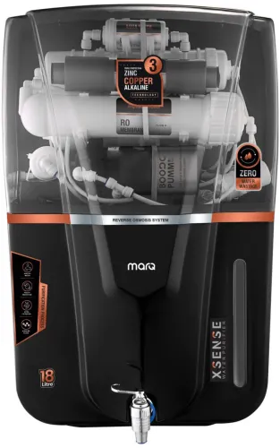 Image of MarQ 18L RO+UV+UF+TDS+ALK+Copper Water Purifier – White