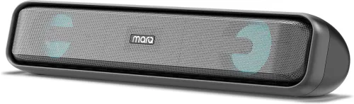 Image of MarQ by Flipkart Thunder with Dual Drivers, Upto 6Hrs of Playback, RGB LED lights 24 W Bluetooth Soundbar (Black, 2.0 Ch