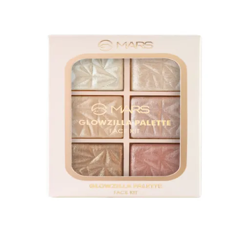 Image of MARS Glowzilla Palette 6 Shade Long Lasting Illuminating Highlighter