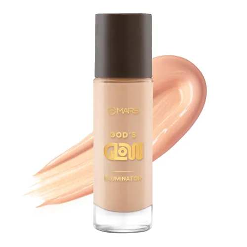 Image of MARS God's Glow Illuminator Highlighter (30ml) (03-BEIGE) | Hyaluronic Acid, Green Tea & Rosemary Extract | Sheer Covera