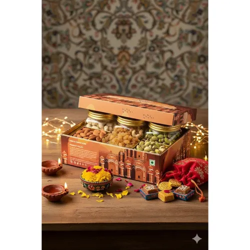 Image of Marwar Seth Premium Diwali Dry Fruit Gift Box
