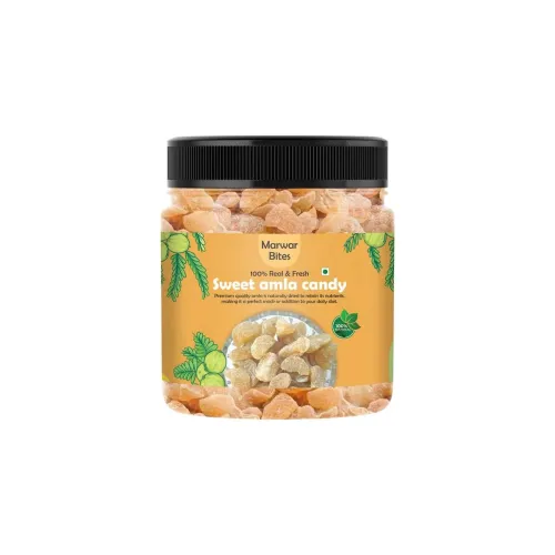 Image of MarwarBites Amla Candy 500gm | Tangy & Sweet Indian Dried Gooseberry Snack |