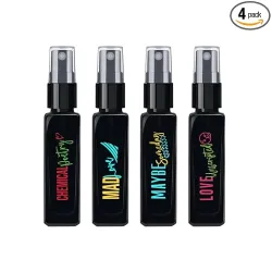 Maryaj Chemical Poetry EDP and Mad Love EDP and Maybe Someday EDP and Love Unscripted EDP (Pack of 4, Each 8ML) Long Las