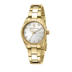 Maserati Competizione Date Analog dial Color Silver Women Watch - R8853100506