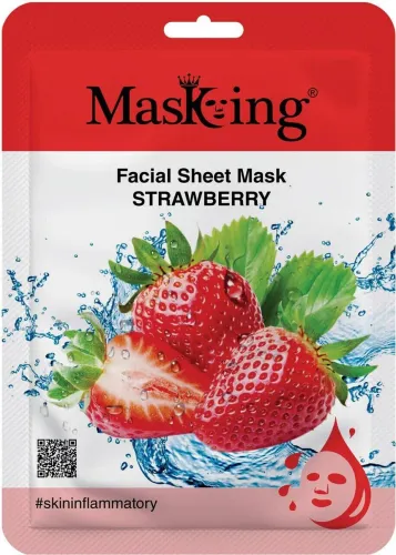 Image of MasKing Beauty Facial Sheet Mask Strawberry Pack Of 1  (20 ml)