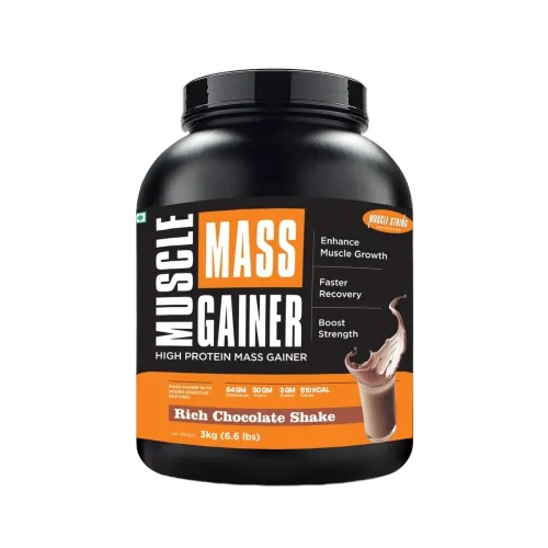 Image of Mass Gainer 3kg Chocolate Muscle Growth Powder