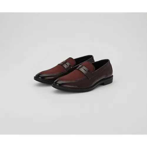 Image of Massari Men's PU Leather Moccasin Formal Shoes