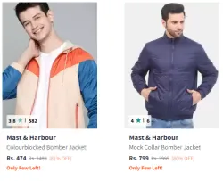 Mast And Harbour Mens Jackets @ Minimum 80% Discount