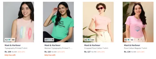 Image of Mast And Harbour Tshirts Starting @ ₹104