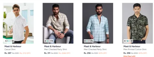 Image of Mast Harbour Casual Shirt Starting @ ₹287