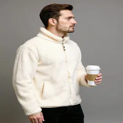 Mast & Harbour Men Self Design Long Sleeve Open Front Jacket