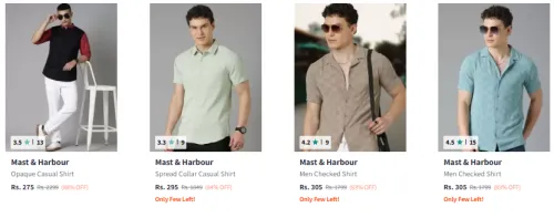 Image of mast harbour men shirt Minimum 70% Discount