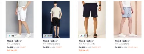 Image of mast harbour men shorts Minimum 70% Discount