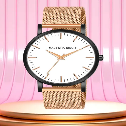 Image of Mast & Harbour Men Textured Dial Watch 