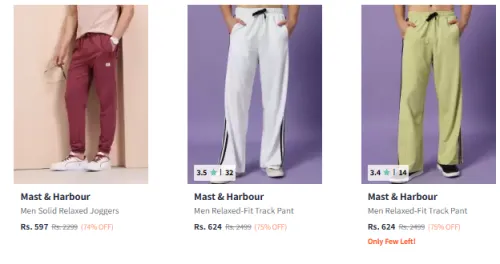 Image of mast harbour men Trackpant Minimum 70% Discount