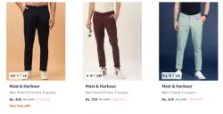 mast harbour men Trouser Minimum 80% Discount