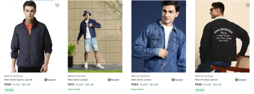 Image of Mast & Harbour Men's Jackets upto 78% Discount