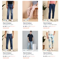 Mast & Harbour Mens Jeans Up to 85% Discount