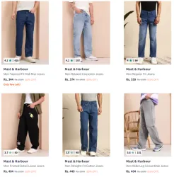 Mast & Harbour Mens Jeans @ Up to 85% Discount 