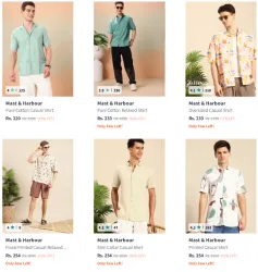 Mast & Harbour Mens Shirts @ Up to 87% Discount