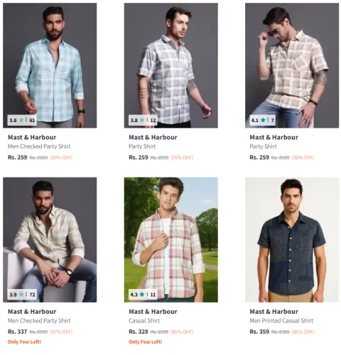 Image of Mast & Harbour Men's Shirts @ Up to 90% Discount