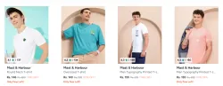  Mast & Harbour Mens T-shirt Starting at ₹146