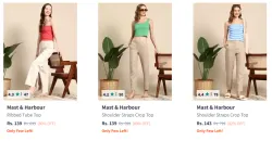 Mast & Harbour Womens Top at Minimum 80% Discount