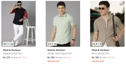 Mast And Harbour Mens Shirts @ Minimum 80% Discount