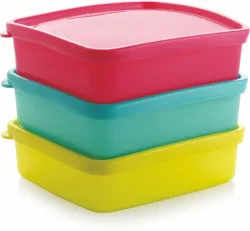 MASTER COOK Polypropylene Fridge Container 400 ml  (Pack of 3)