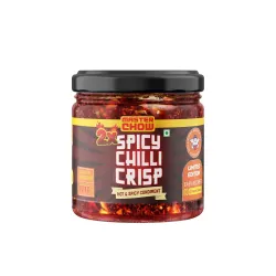MasterChow Limited Edition 2X Chilli Garlic Crisp | Spicy, Crunchy, Garlicky Flavor | Made with Sichuan Peppercorns, Cru