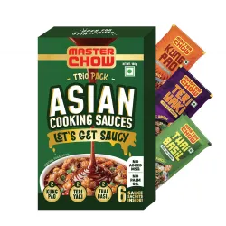 MasterChow Asian Cooking Sauces Trio Pack (Pack of 6)