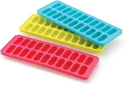 Mastercool ICE CUBE TRAY Multicolor Plastic Ice Cube Tray (Pack of3)