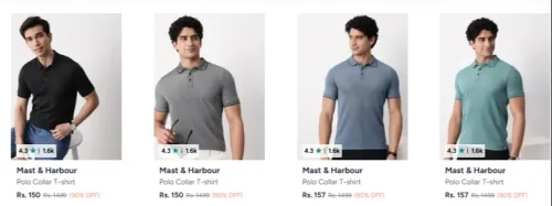 Image of Mast & Harbour Clothings & Apparels at Upto 90% Discount