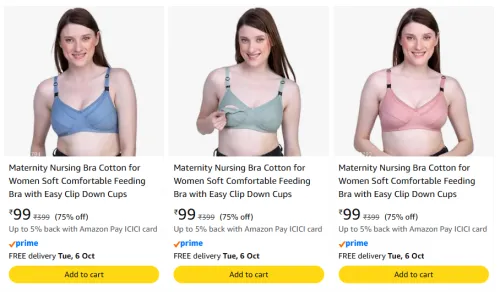 Image of Maternity Nursing Bra Starting at @ ₹99
