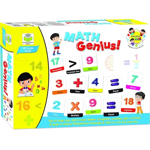 Image of Educational Math Genius Puzzle for Kids, Includes 90 Cards of Fun Puzzle