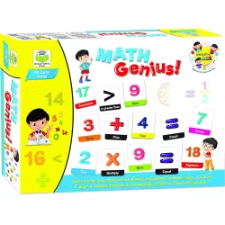 Educational Math Genius Puzzle for Kids, Includes 90 Cards of Fun Puzzle