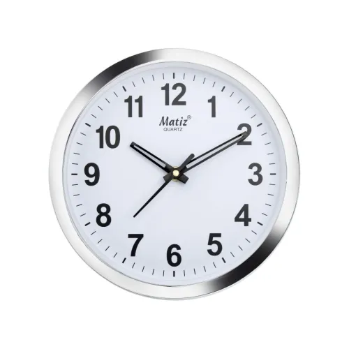 Image of Matiz 101 Silver Analog Wall Clock