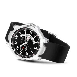 Matrix Classic 2.0 Day & Date Analog Watch with Softest Silicone Strap for Men