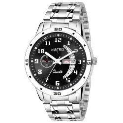 Matrix Day-Date Stainless Steel Analog Watch