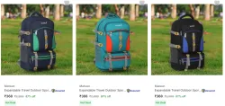 Matsun Rucksacks @ Starting ₹368