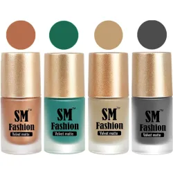 Matte Nail Polish Combo Pack of 4