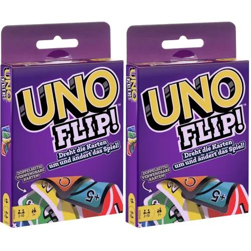 Image of Mattel Games Uno Flip Side Card 