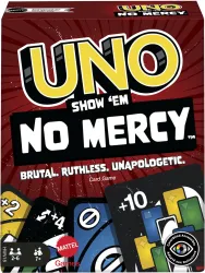 mattel GAMES UNO Show em No Mercy Card Game for Kids, Adults, Parties and Travel (Multicolor)