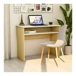 MATTERHORN Engineered Wood Office Table, Work from Home Table with Shelf for Storage (DIY, 900 x 500 x 750 mm, MOOT-1000